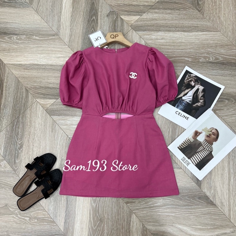 BỘ JUMPSUITS khoét BỤNG KÈM TAG CÀI HÀNG LOẠI 1 Chất đẹp