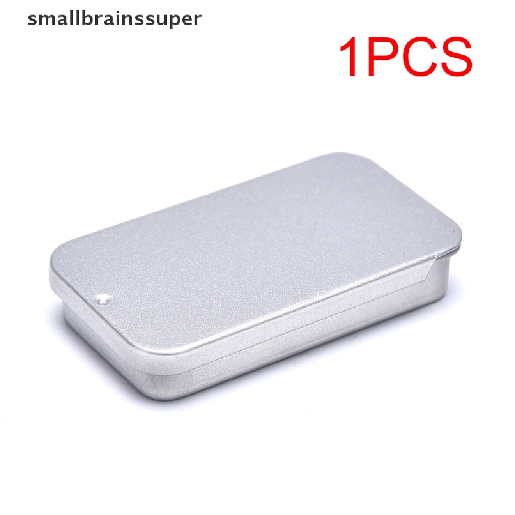 Hộp sắt đựng thuốc/ trang sức nắp trượt tiện lợi chất lượng cao