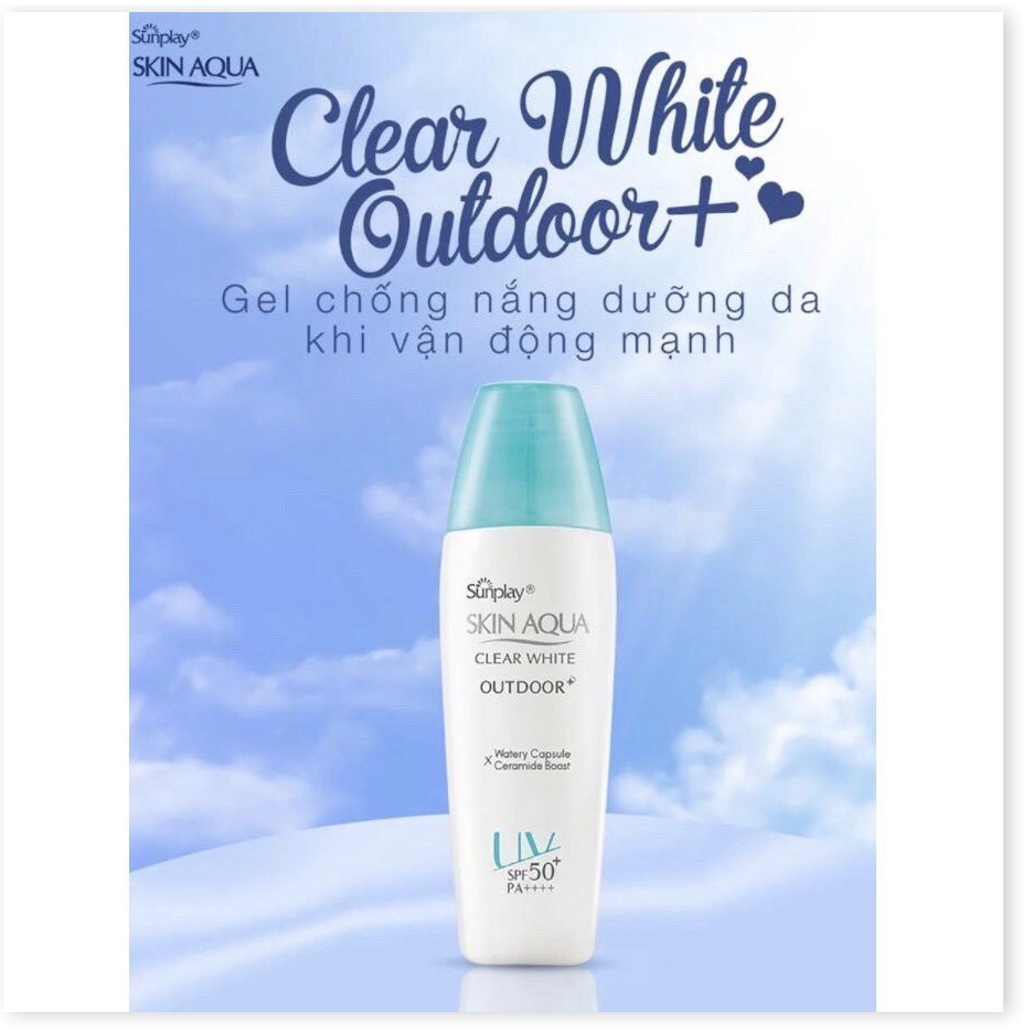 Gel Chống Nắng Dưỡng Da Khi Vận Động Mạnh Sunplay Skin Aqua Clear White Outdoor+ SPF50+/PA++++ 30g