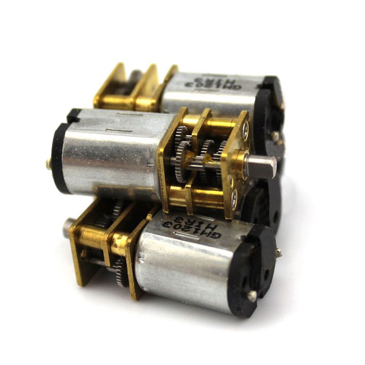 Motor giảm tốc siêu khỏe, bánh răng thép, nhỏ gọn, Động cơ giảm tốc 3-6v trục ngắn