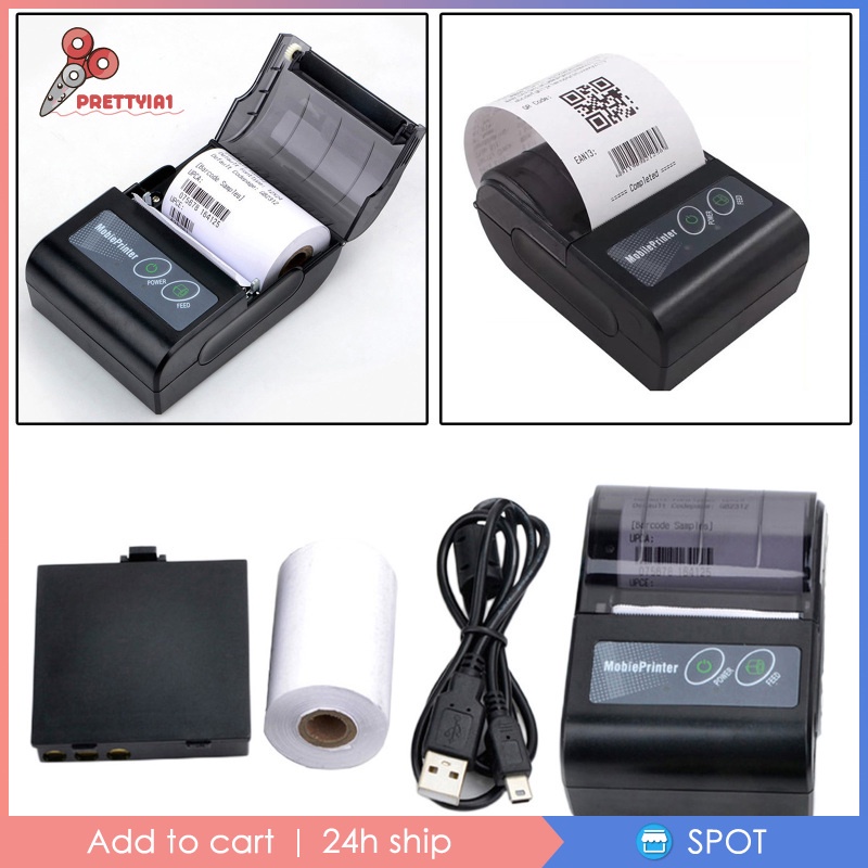 Máy in nhiệt mini không dây Bluetooth thiết kế nhỏ gọn cho nhà hàng