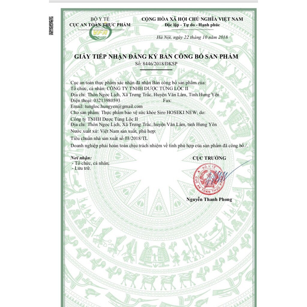 SIRO HO SEKI NEW giúp bổ phế, giải cảm giảm ho nhanh chóng