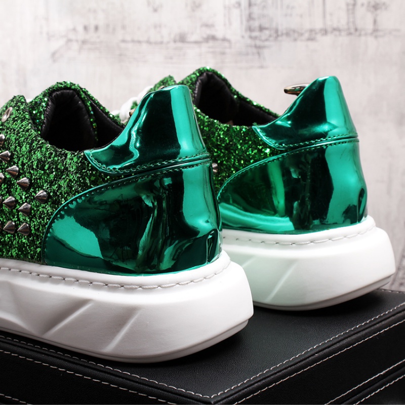 Giày Lười Da Đính Đinh Tán Phong Cách Châu Âu Thời Trang Cho Nam