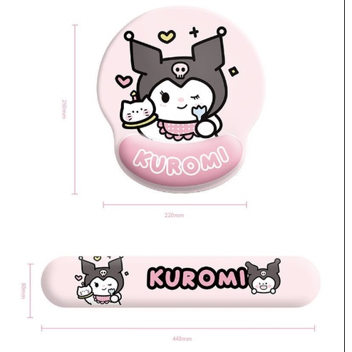 Đệm Lót Chuột / Bàn Phím Bằng Silicon Mềm 3D Hỗ Trợ Cổ Tay Cho Văn Phòng