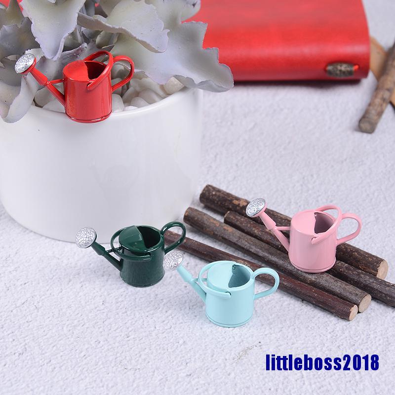 Bình Nước Tưới Cây Mini Bằng Kim Loại Cho Nhà Búp Bê 2018 1 / 12