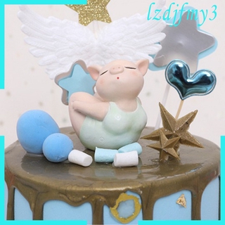 Nhựa Hoạt Hình Sáng Tạo Yoga Pig Tượng Trang Trí Yoga Pig _ Thiền