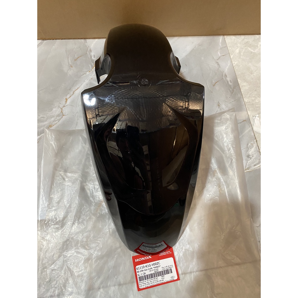 Bộ chắn bùn A trước - dè trước HONDA AIR BLADE 125 năm 2020-2021 màu Đen bóng. 61110K1GV00ZC