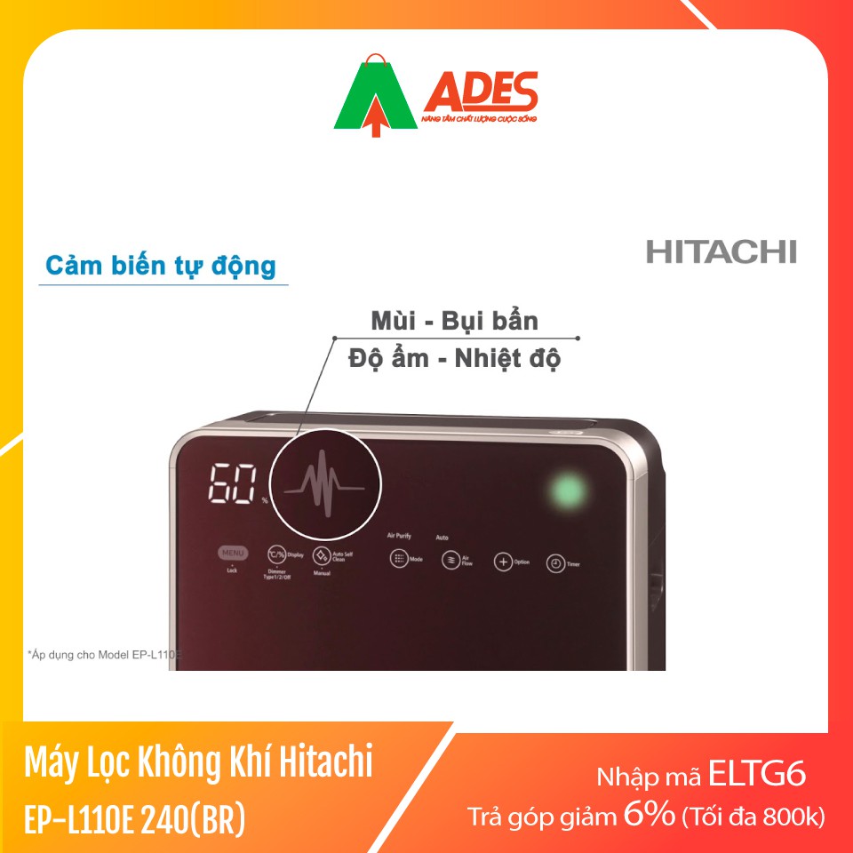 [Mã 154ELSALE2 giảm 7% đơn 300K] Máy lọc không khí Hitachi EP-L110E