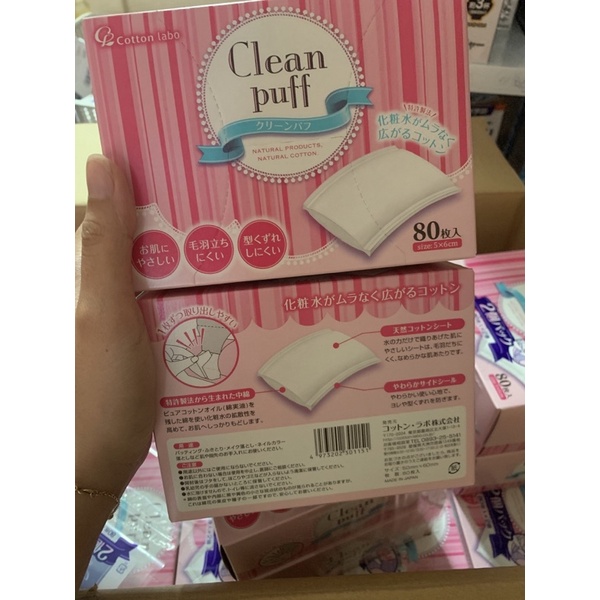 Bông tẩy trang  cottonlabo Nhật Bản