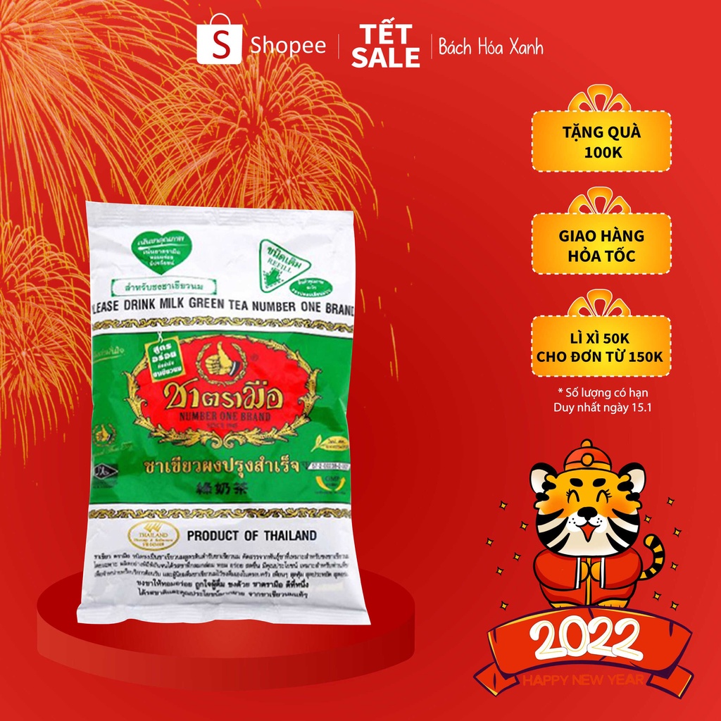 Trà Thái Xanh 200g - Gói Trà Nấu Trà Sữa Thái Xanh - Nguyên Liệu Nấu Trà Sữa - Bách Hóa Xanh | BigBuy360 - bigbuy360.vn