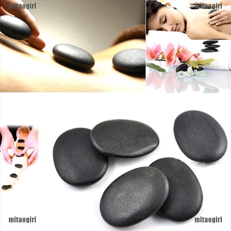 7pcs/set Hot Stone Massage Useful Basalt Rocks 3*4cm Size Black New