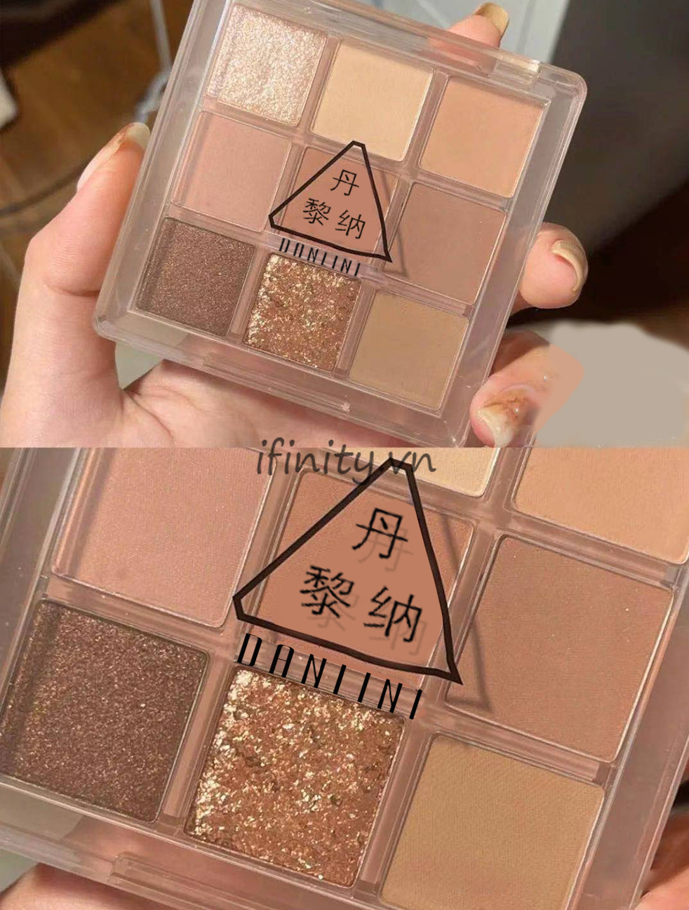 [Hàng mới về] Bảng phấn mắt Danlini 9 màu có nhũ lấp lánh hợp thời trang | BigBuy360 - bigbuy360.vn