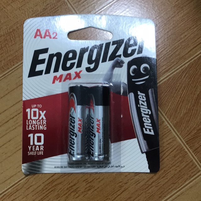 Vỉ 2 viên pin Energizer AA
