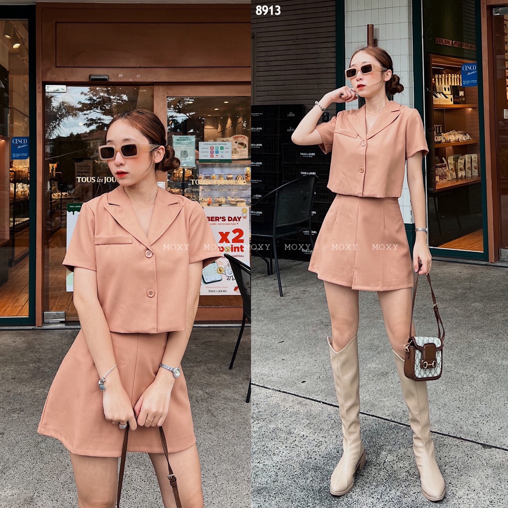 SP008913 - Set áo vest croptop