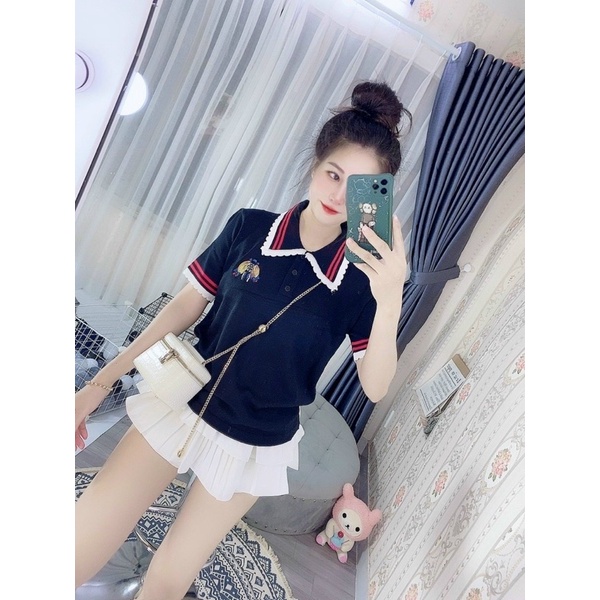 Áo len cổ trụ thêu con ông bigsize Kim Ngân từ 50kg đến 100kg