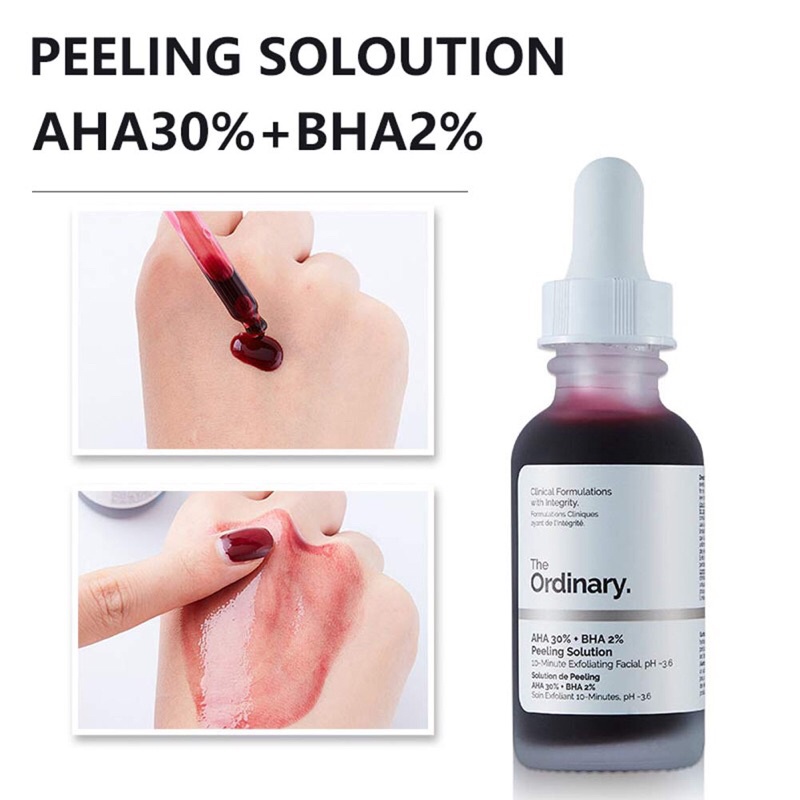 [Hàng Chuẩn CANADA] The Ordinary AHA 30% + BHA 2% Peeling Solution Tinh Chất Tẩy Tế Bào Chết Hoá Học