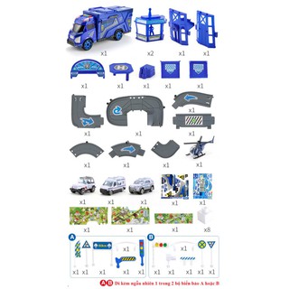 Đồ chơi xe mô hình ô tô căn cứ cảnh sát