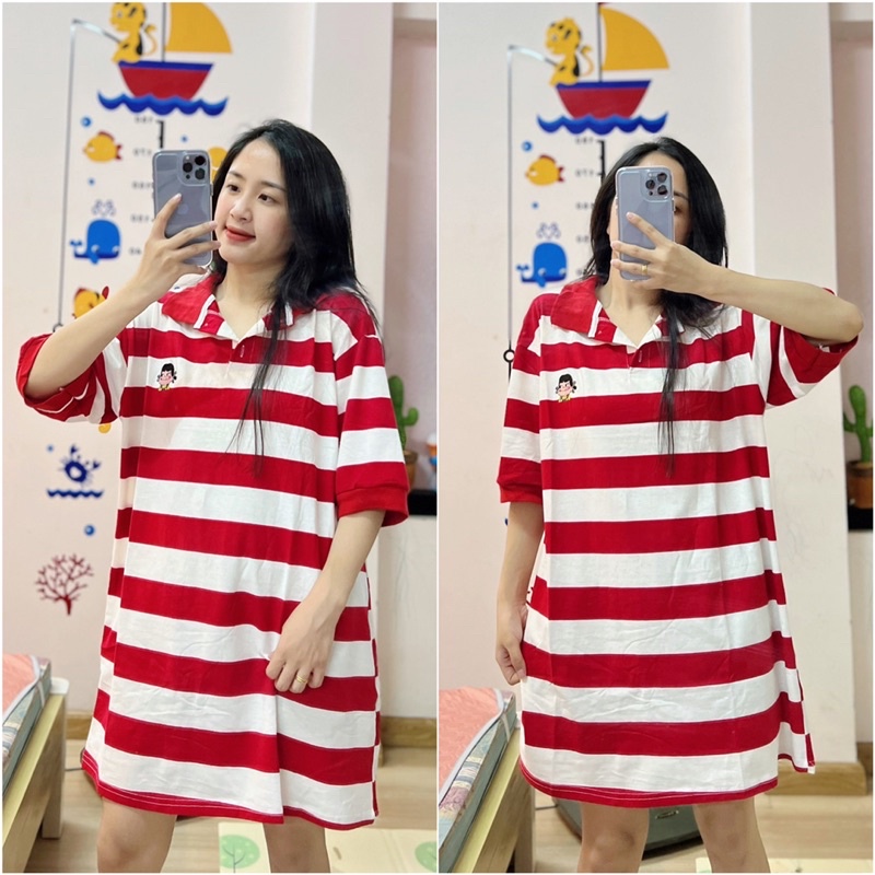 Áo Polo kẻ sọc ngang