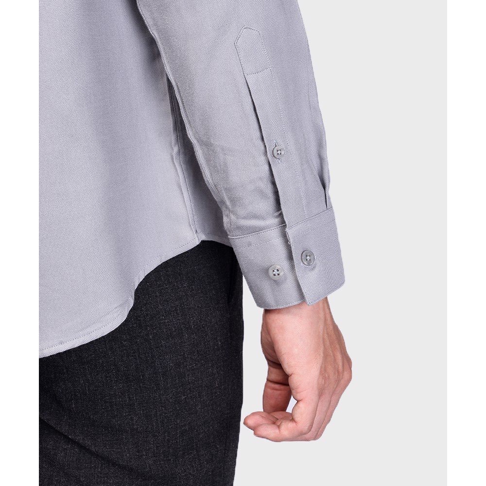 ROUTINE Áo Sơ Mi Nam Tay Dài Modal Flannel Trụ Nẹp Cúc Ẩn - SM115100-2