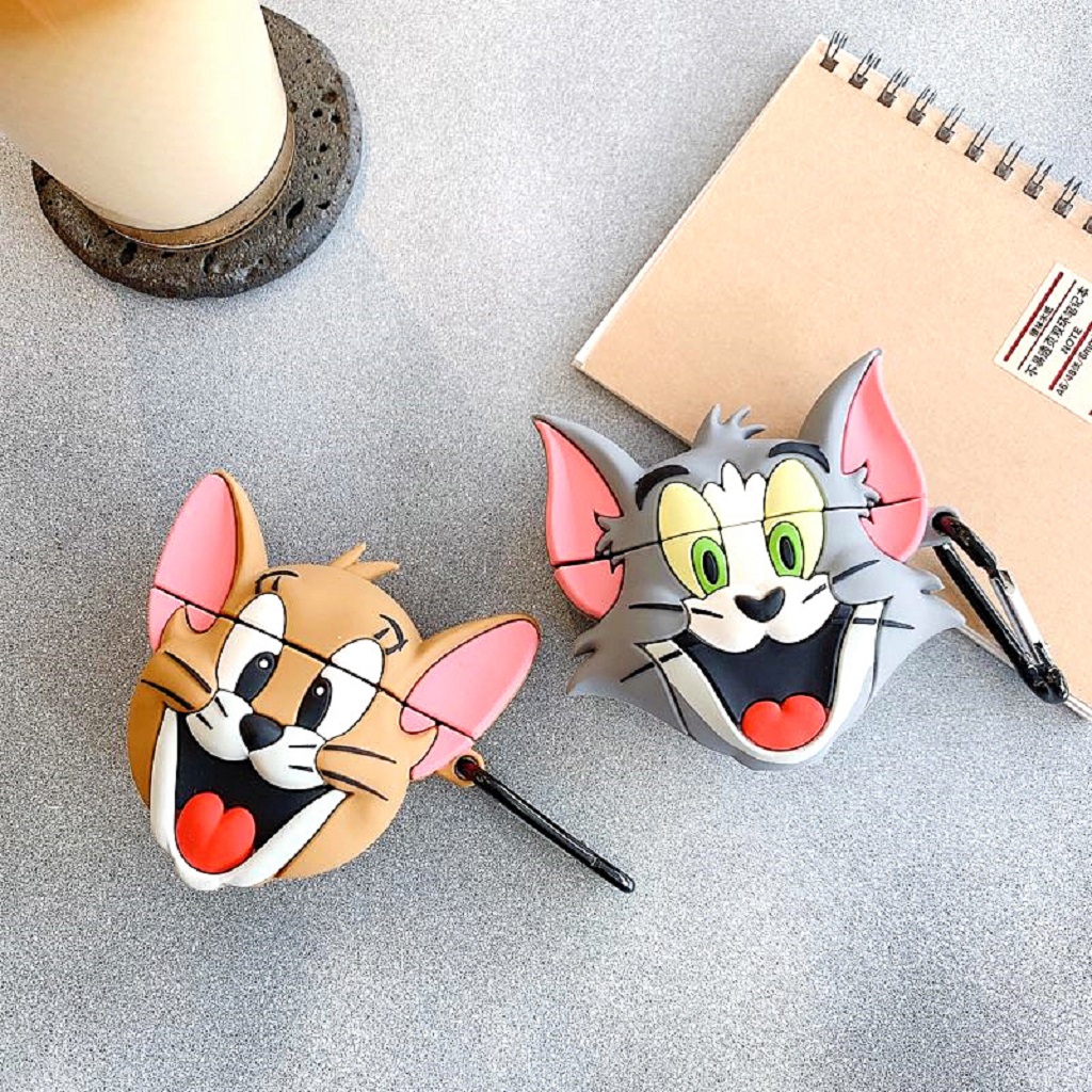 VỎ BỌC AIRPODS TOM &amp; JERRY Case Tai Nghe Không Dây Air-pods 1/ 2/ i12/ Pro