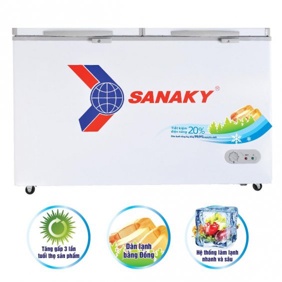 TỦ ĐÔNG SANAKY VH-2899W1 2 NGĂN 220 LÍT