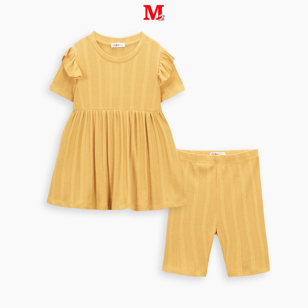 Bộ quần áo bé gái mùa hè quần short và áo cộc tay cho bé từ 3 tuổi đến 7 tuổi DFM0178 Thời trang M2