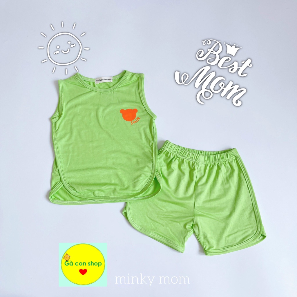 Set bộ bé thun lạnh sát nách balo màu size đại