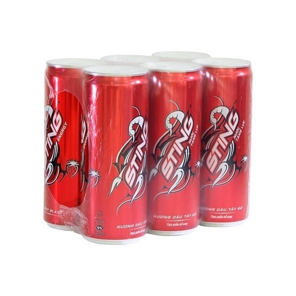 NƯỚC TĂNG LỰC STING DÂU ĐỎ LON CAO THÙNG 24 LON X 330 ML BÁN LẺ