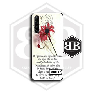 Ốp lưng kính cường lực Xiaomi Redmi Note 8 / Redmi Note 8 Pro / Redmi 8 / Mi 8 Lite hoa bỉ ngạn đẹp xuất sắc