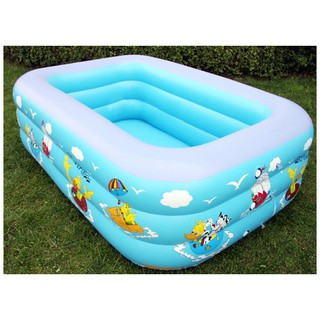 Bể bơi phao mini cho bé 3 tầng dài 1m8 hàng chính hãng