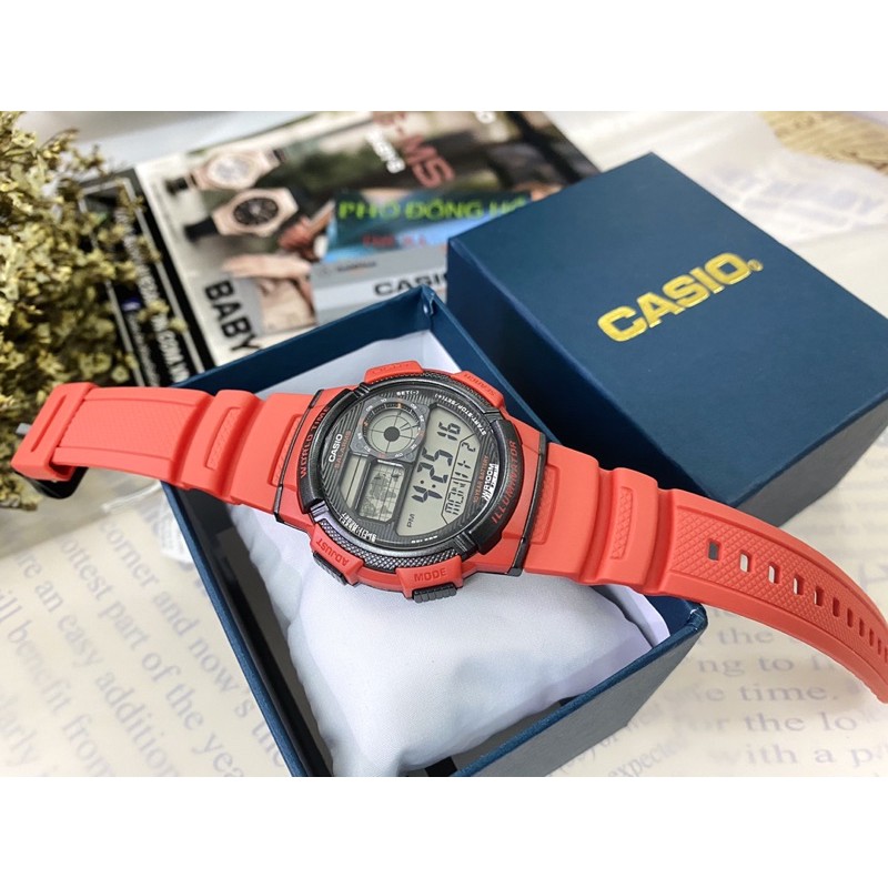 Đồng hồ nam dây nhựa Casio chính hãng Anh Khuê AE-1000W-4AVDF