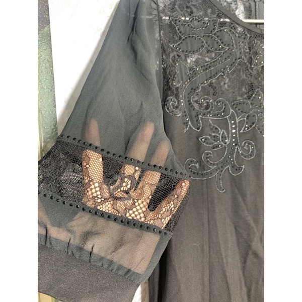 Đầm thun phối voan new tag
