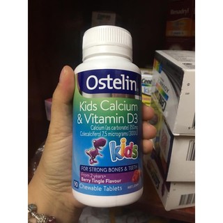 Viên nhai canxi ostelin khủng long 90 viên