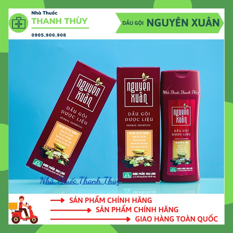 DẦU GỘI DƯỢC LIỆU NGUYÊN XUÂN [Chai 200ml] Dưỡng Da Đầu Và Dưỡng Tóc, Ngăn Rụng Tóc, Hỗ Trợ Mọc Tóc, Sạch Gàu Hết Ngứa