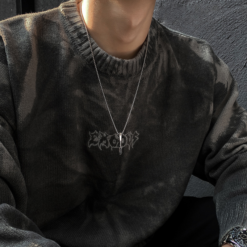 Dây Chuyền Thép Titan Mặt Hình Xoắn Ốc Phong Cách Hàn Quốc