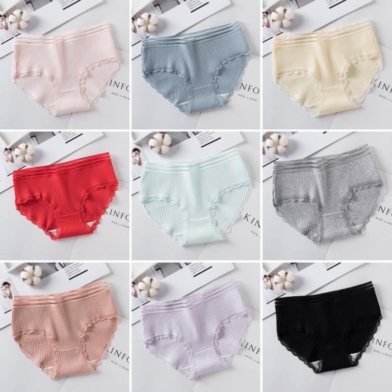 [Giá sỉ] Set 5- 10 Quần Lót Cotton Viền Ren Cao Cấp
