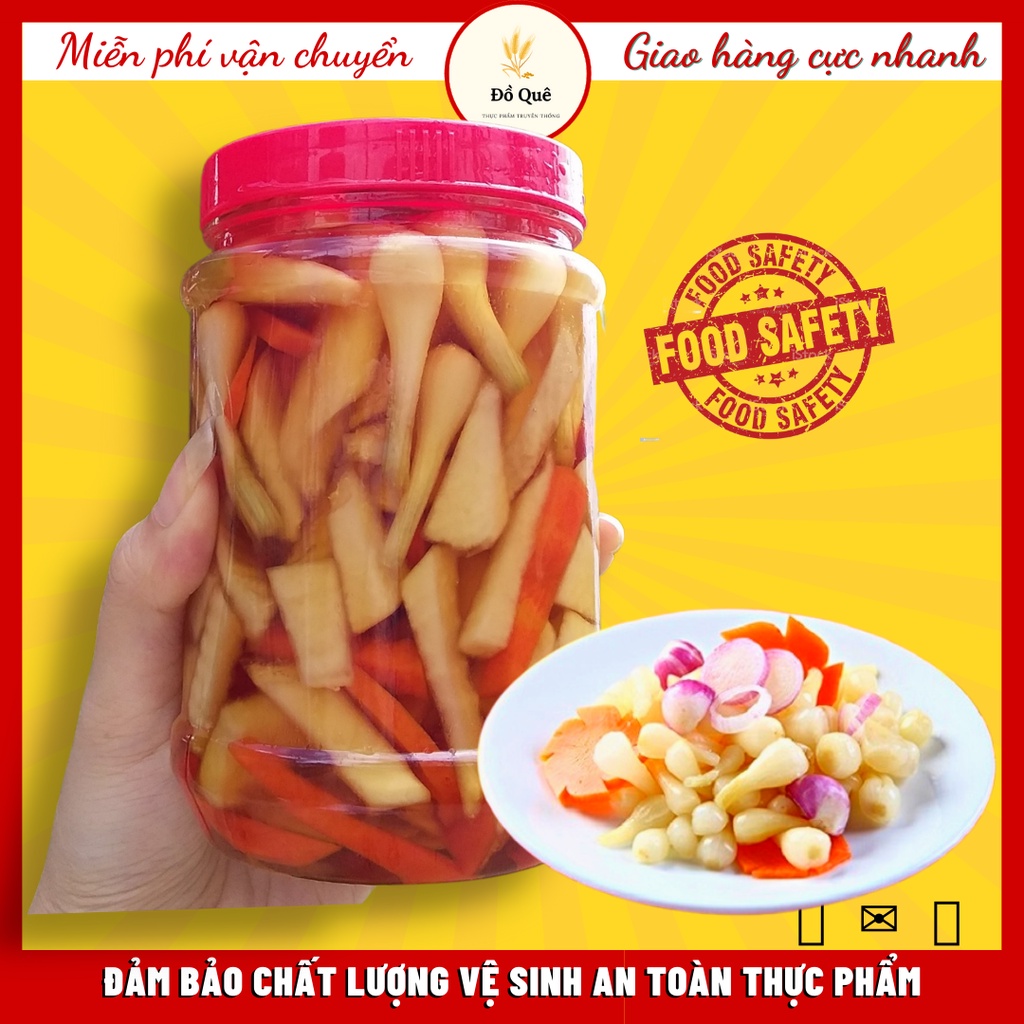HŨ 600GRAM 🔥 DƯA MÓN CỦ KIỆU🔥 NGÀY TẾT MUỐI NƯỚC MẮM NGỌT🔥 THƠM NGON ĐẶC TRƯNG MÓN ĂN MIỀN TRUNG