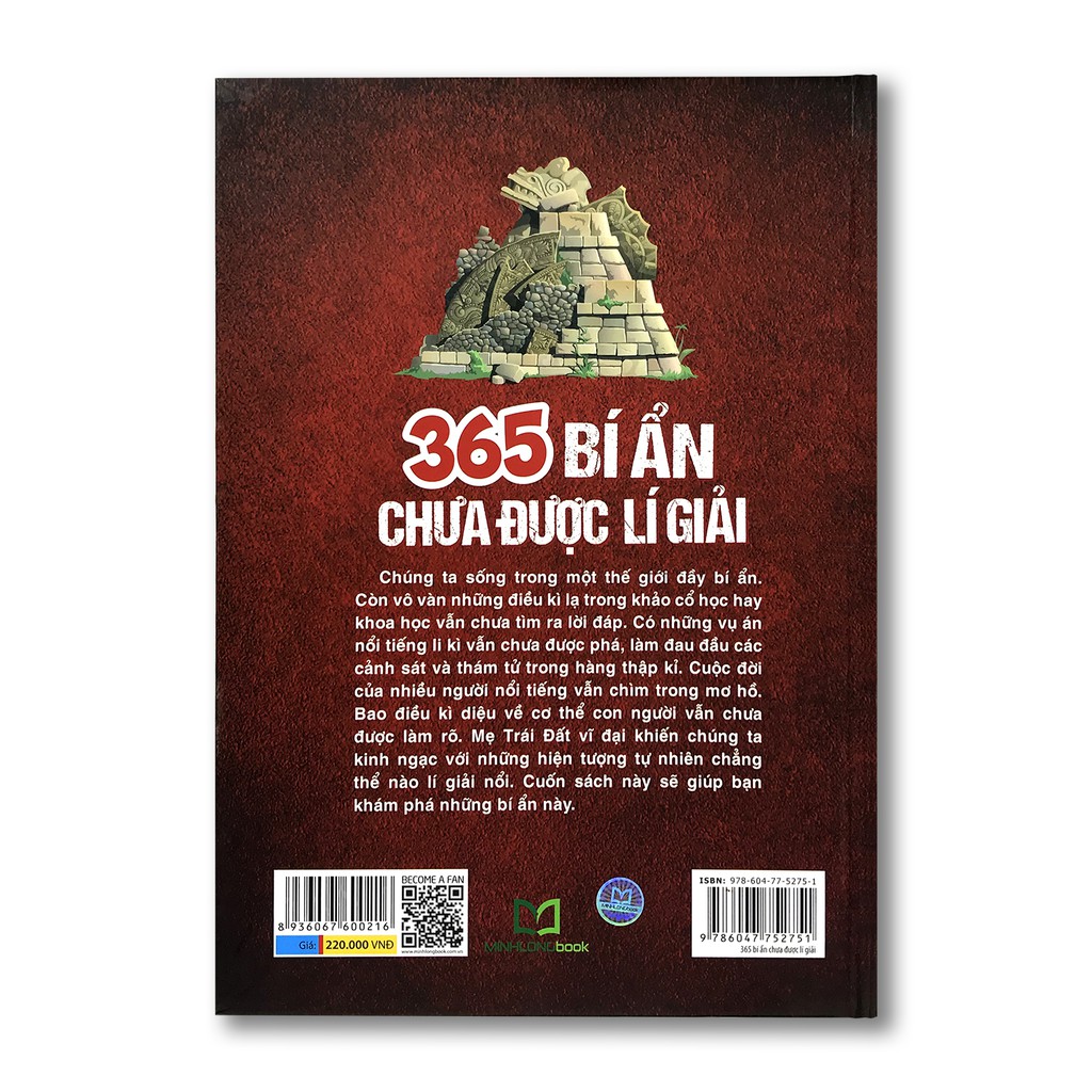 Sách - 365 Bí Ẩn Chưa Được Lí Giải(tặng sổ tay)