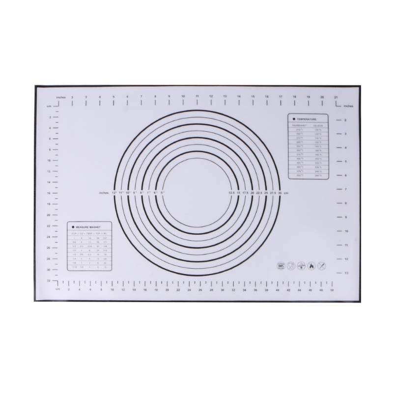 Tấm nhào bột làm bánh bằng silicon 2 màu sắc 60x40cm