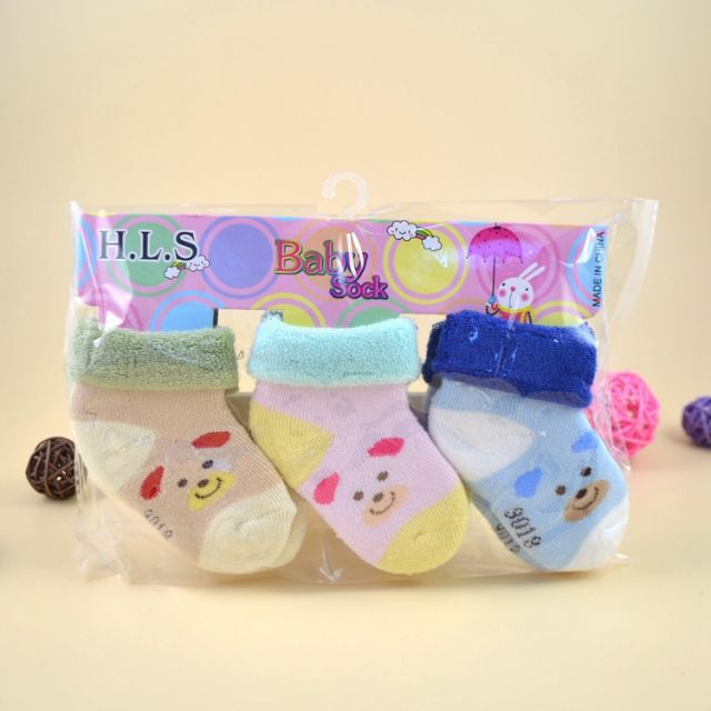 Sét 3 đôi tất xù trẻ em 0-1 tuổi