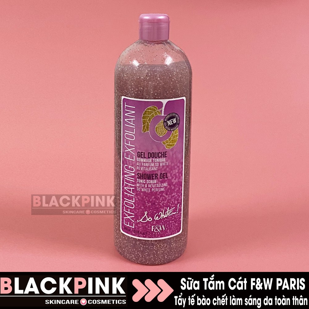 Sữa tắm cát tẩy tế bào chết làm sáng da toàn thân F&W Paris 940ml