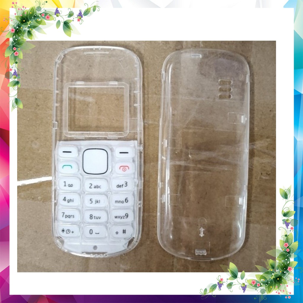 Sườn Và Vỏ Phím Trong Suốt Nokia 1280 Kèm Phím Hàng Mới sx