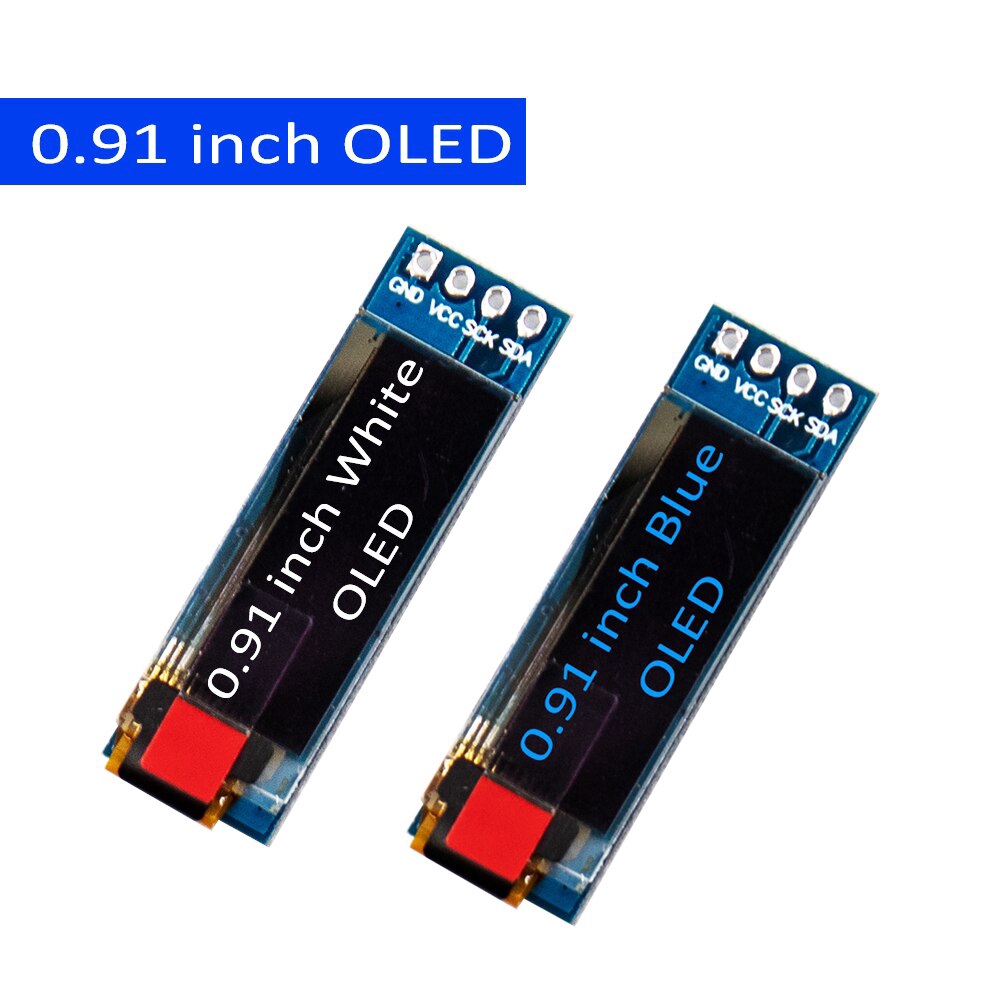 Mô đun màn hình OLED 0.91 0.96 inch 128X64 I2C SSD1306 12864 LCD bảng mạch màn hình GND VCC SCL SDA cho Arduino