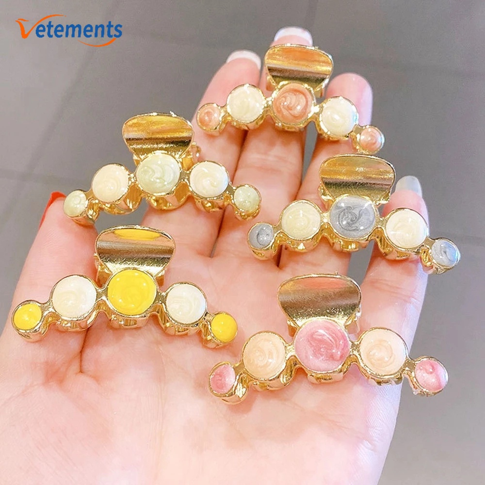 Kẹp Tóc Kim Loại Thiết Kế Hình Học Đơn Giản Thanh Lịch Cho Nữ