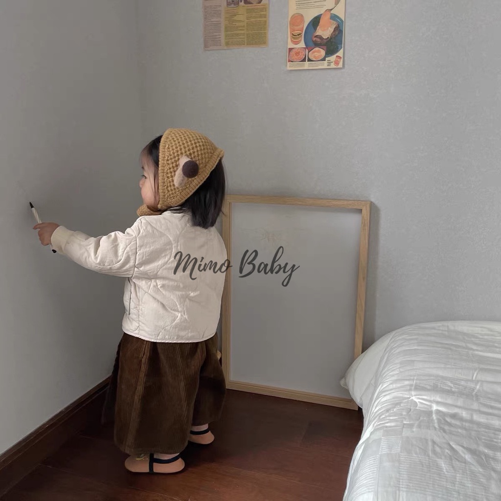 Mũ nón len che thóp mùa đông gắn sừng hươu dễ thương cho bé ML208 Mimo Baby