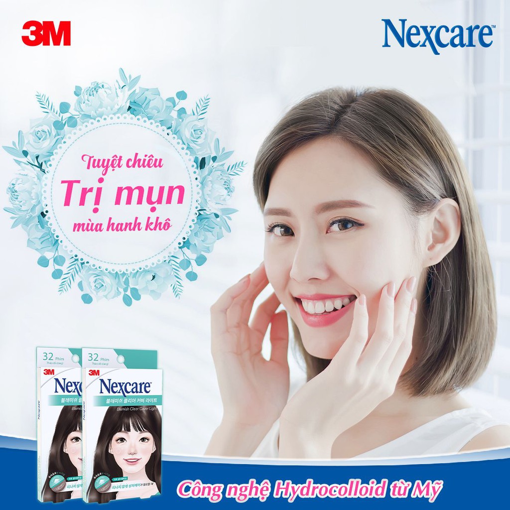 Miếng Dán M ụn M ờ Thâm Tháo Dễ Dàng Bcc Light 3M - 32 Ph im Hàng Chính Hãng Nexcare
