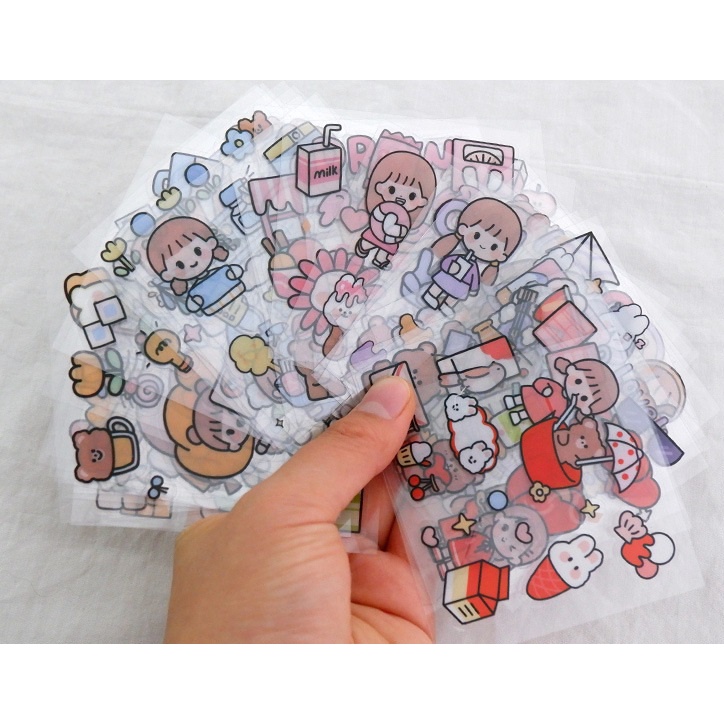 Sticker cute nhãn vở mohamm winzige anime decor trang trí sổ kế hoạch planner bullet journal