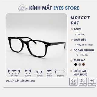 Gọng Kính Cận Nam Nữ Moscot PAT - Nhựa Lõi Thép