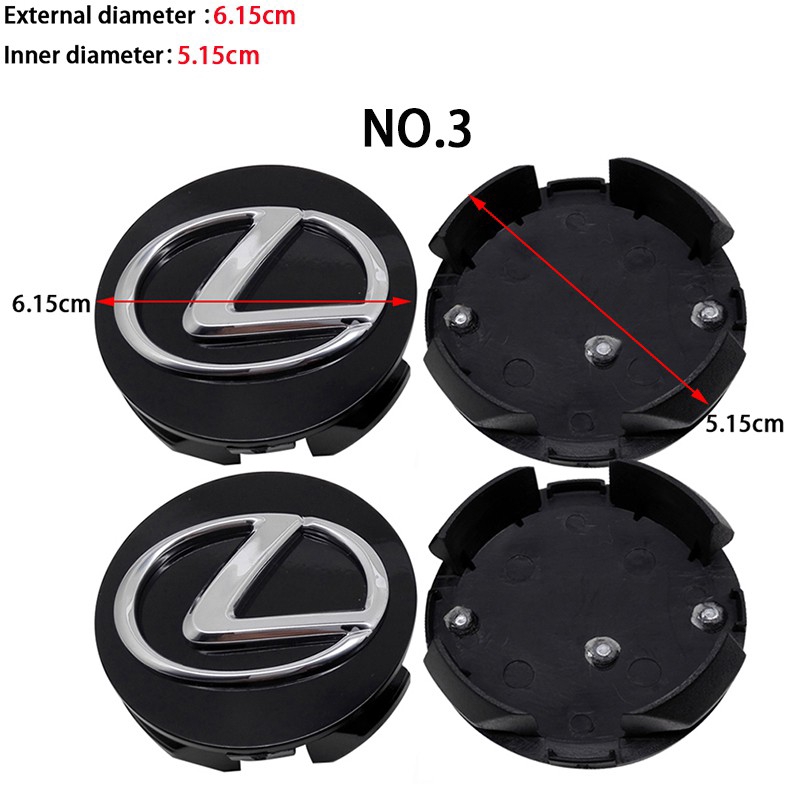 Set 4 Nắp Đậy Trục Bánh Xe Hơi Lexus Rx300 Rx330 Rx350 Rx400 Rx450 Nx200 Nx300 Gs350 Gs430 Is200