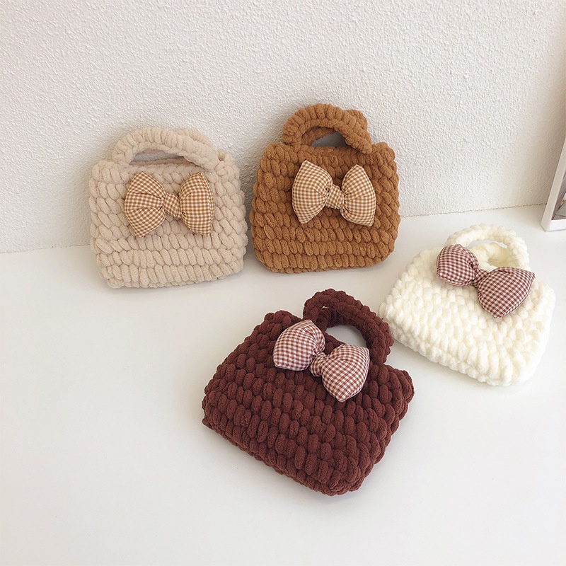 Ví Xách Tay Đính Nơ Phong Cách Hàn Quốc Thời Trang Thu Đông Dành Cho Trẻ